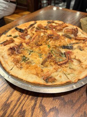 Seafood pancake