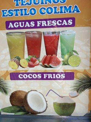 Aguas Frescas de frutas naturales