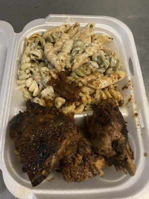 Jerk, chicken pasta