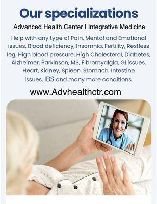 Advanced Health Center | Integrative & Functional Medicine Arlington Alexandria  Washington DC Falls Church Springfield Va