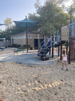 Bathroom in the middle of the playground