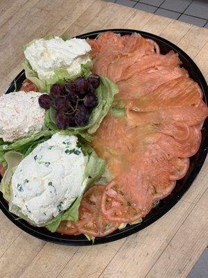 Cc/ lox/ grapes platter