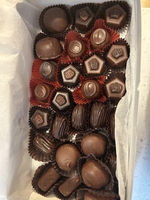 Assorted sugar-free chocolates