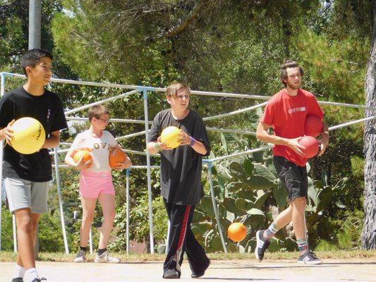 Our Jr.High campers love a good game of 9 Square (in the air!).