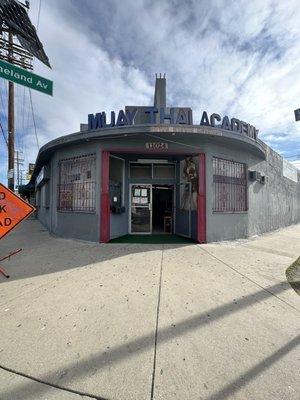 The entrance to the original Muay Thai gym in the US.