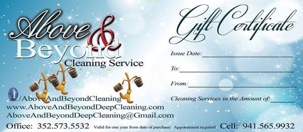 Gift Certificates Available!