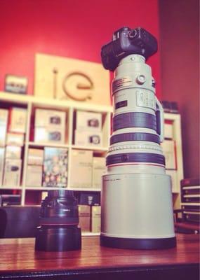 YES, they got small and BIG lens! haha