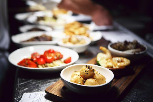 Famous fried goat cheese