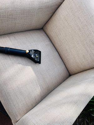 Professional upholstery cleaning; sofas, chairs, ottomans. Etc