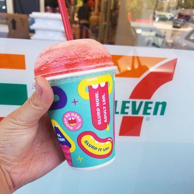 Free cherry slurpee on 7/11