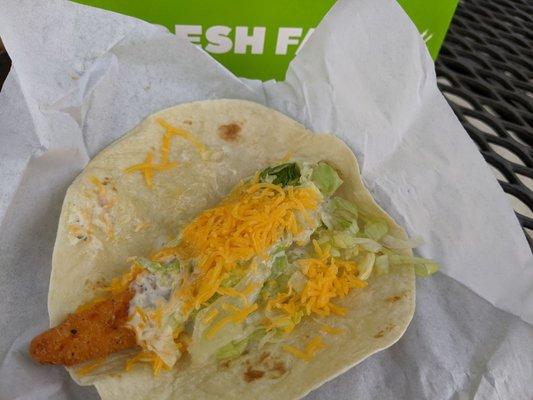 Dollar menu ranch crispy chicken taco