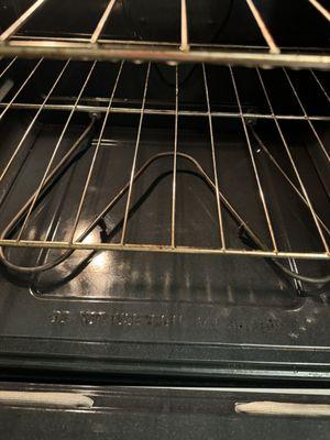 Oven cleaning after