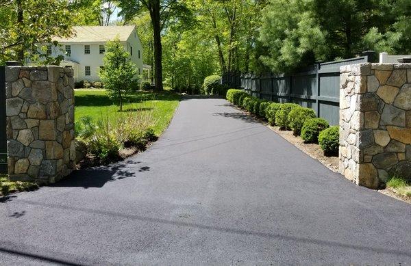 New asphalt driveway, Fairfield Ct.  Marini Paving