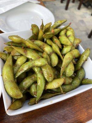 Spicy Garlic Edamame