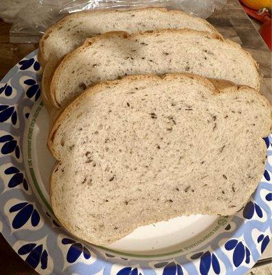 Fresh rye bread. Yum.