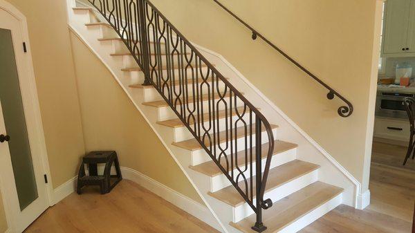 Wrought iron stair railing