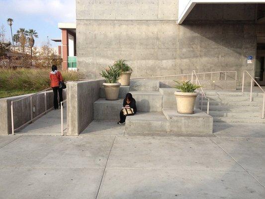 ADA compliance construction at El Camino College.