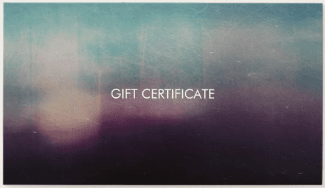 Gift Certificates available