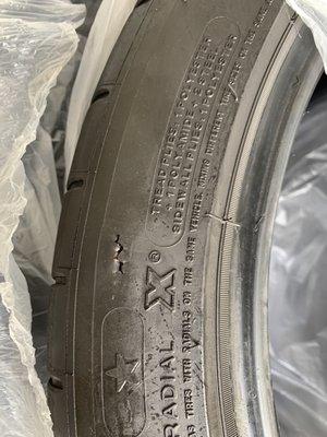 Tire damage