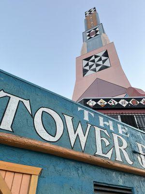 The famous tower of the Tower Bar.