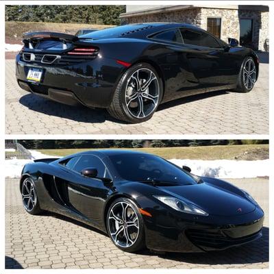 15 McLaren MP4-12C with 35% on the windshield and 5% on the sides.