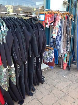 Wet suits and bikinis for sale