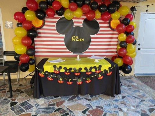 Mickey Mouse Theme 1ST BIRTHDAY