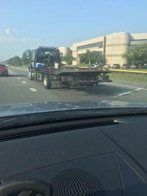 Yesterday this truck driver attempted to drive me & my son off Route 29, almost hit our car from behind, and then proceeded to honk the horn