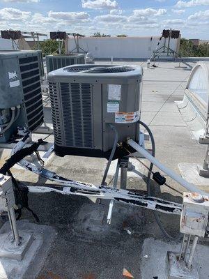 New rooftop condenser