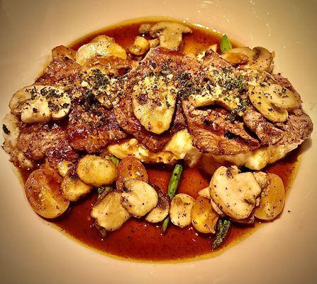 Grilled Steak Medallions*, $25.95