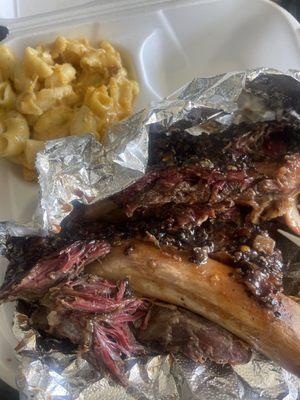 Beef ribs and Mac