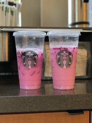 They ran out of cup lids so they split it up into two