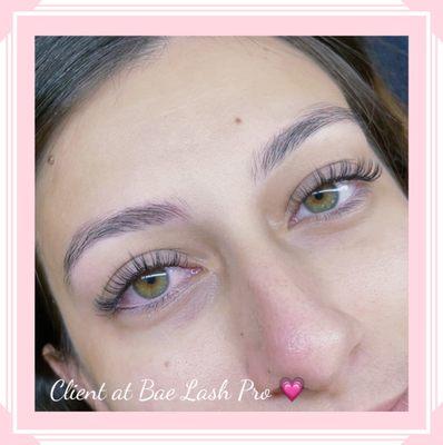 Client at Bae Lash Pro