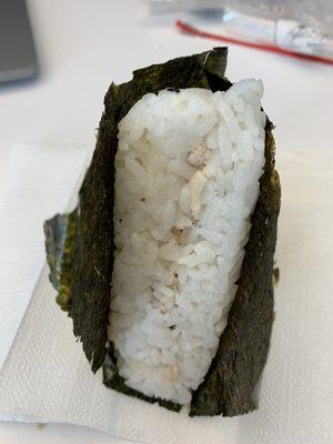 Tuna Onigiri was pretty good but lacking a bit of flavor.