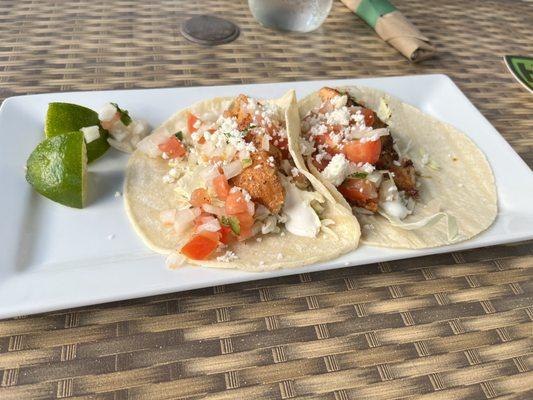 Salmon tacos