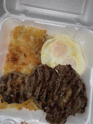 Steak breakfast