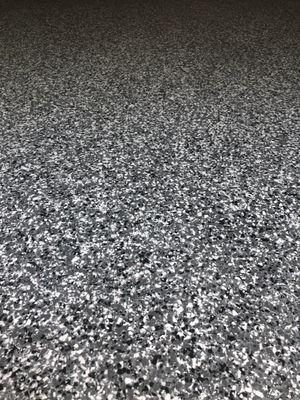 Medium Grey with Silver Metallic Epoxy Floor