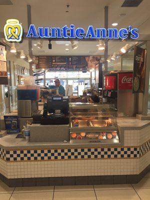 The Auntie Anne's stand