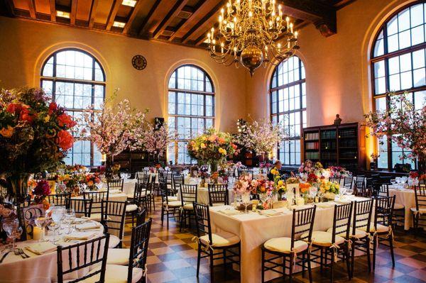 The Academy's Library Reading Room, which overlooks Central Park and offers 3,000 square feet of event space