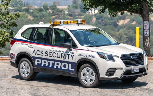 Just one of our many security patrol cars keeping our customers safe!