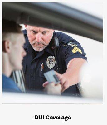 Providing DUI coverage