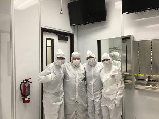 Your Randstad team had so much fun at this customer in San Jose getting all suited up before entering their manufacturing facility!