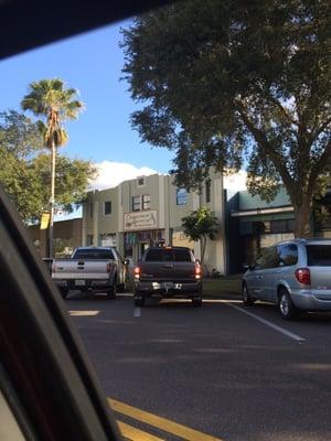 View from Central street  parking