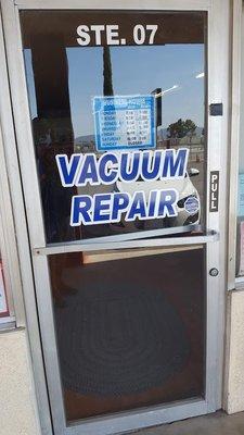 Mike's Vacuum Repair Entrance Door