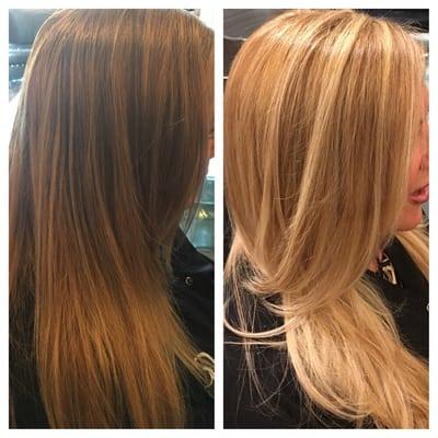 Done today 5/23/16 corrective color done by Nicole and styled by Nicole! We love the transformation!