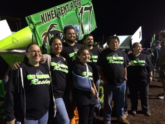 Tim Nay and his Ninja turtles theme sprint car.  We love to sponsor local events, especially racing!