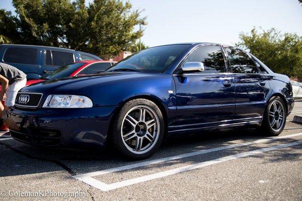 A shop favorite, loyal customer’s 2001 Audi S4..twin-turbos,built motor and suspension..very fast and well maintained by Junior!