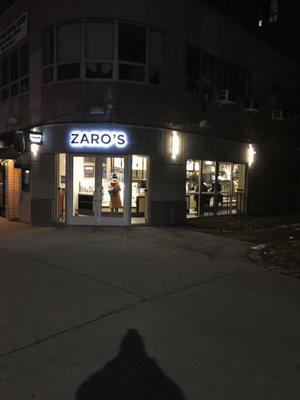 Zaro's at night