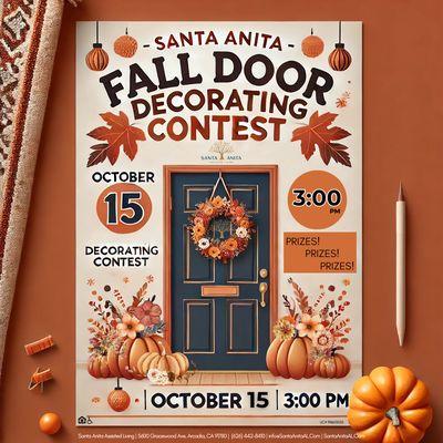 October 21: Santa Anita - Pumpkin Painting Contest (1:30 PM) - Public