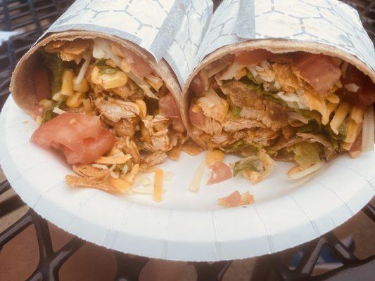 Southwestern wrap with chicken